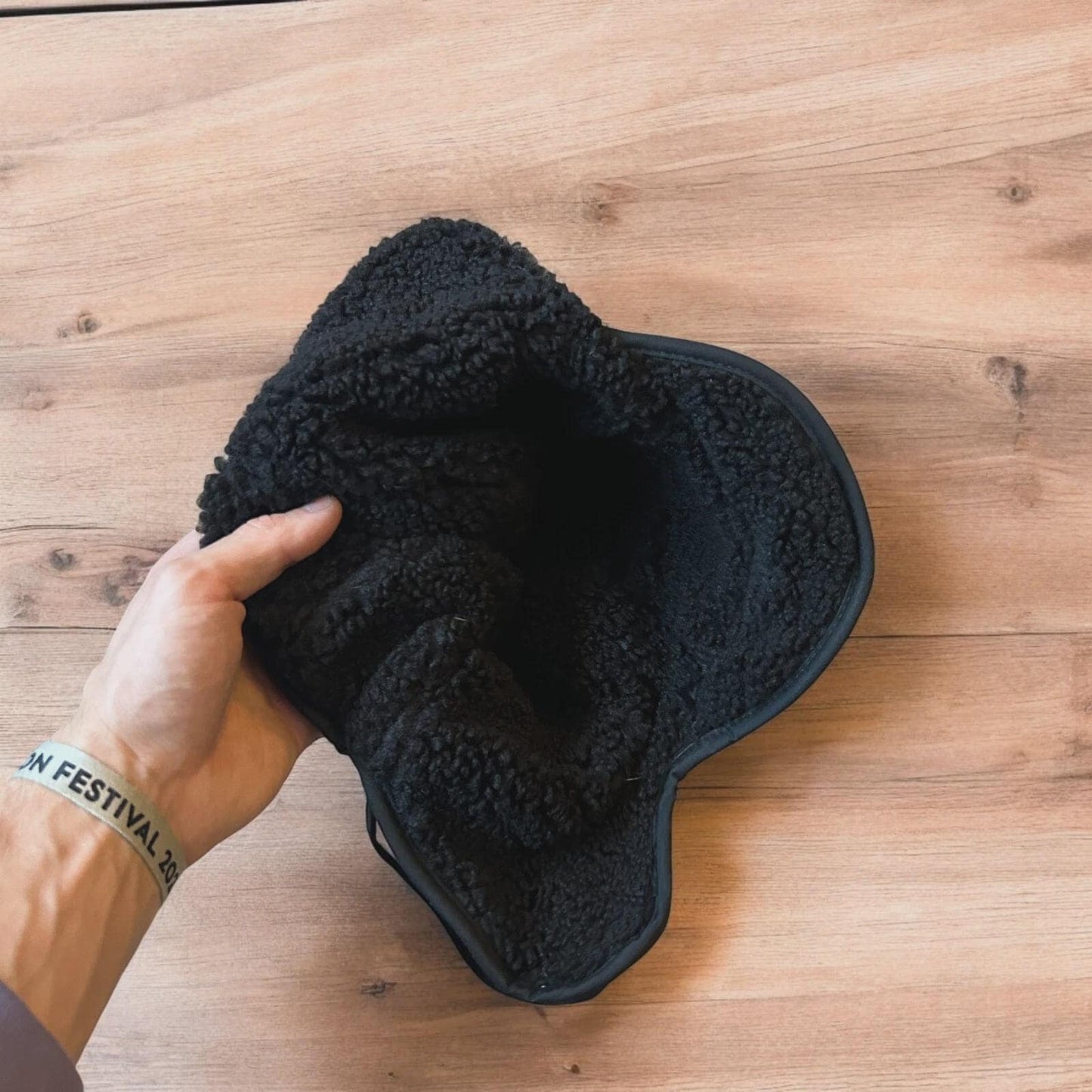Insane Russian Trapper Korean padded fluffy hat cap in black. One size.