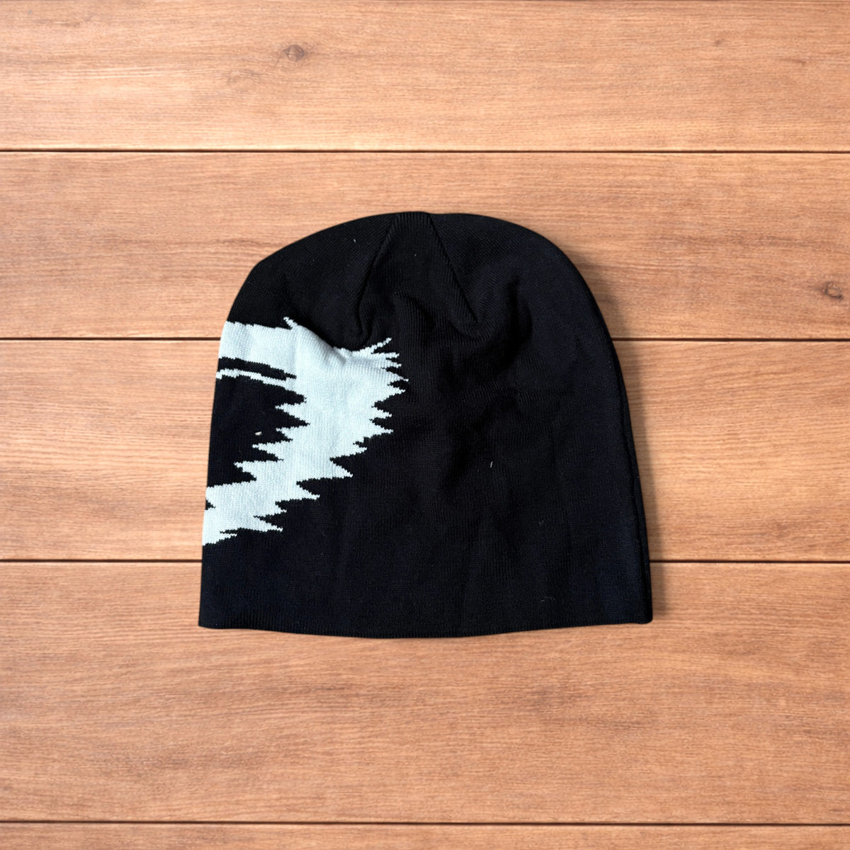 Japanese style graffiti beanie in black.