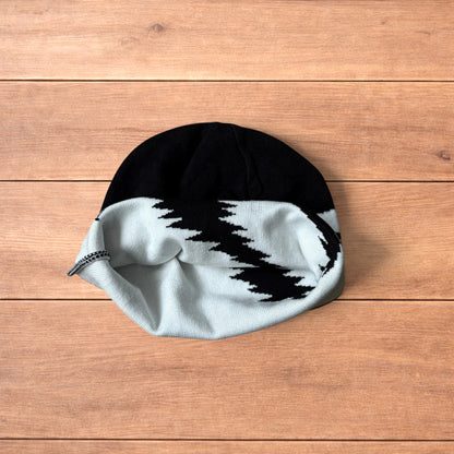 Japanese style graffiti beanie in black.