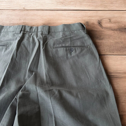 Incredible vintage style baggy wide leg tailored Herringbone trousers in grey.