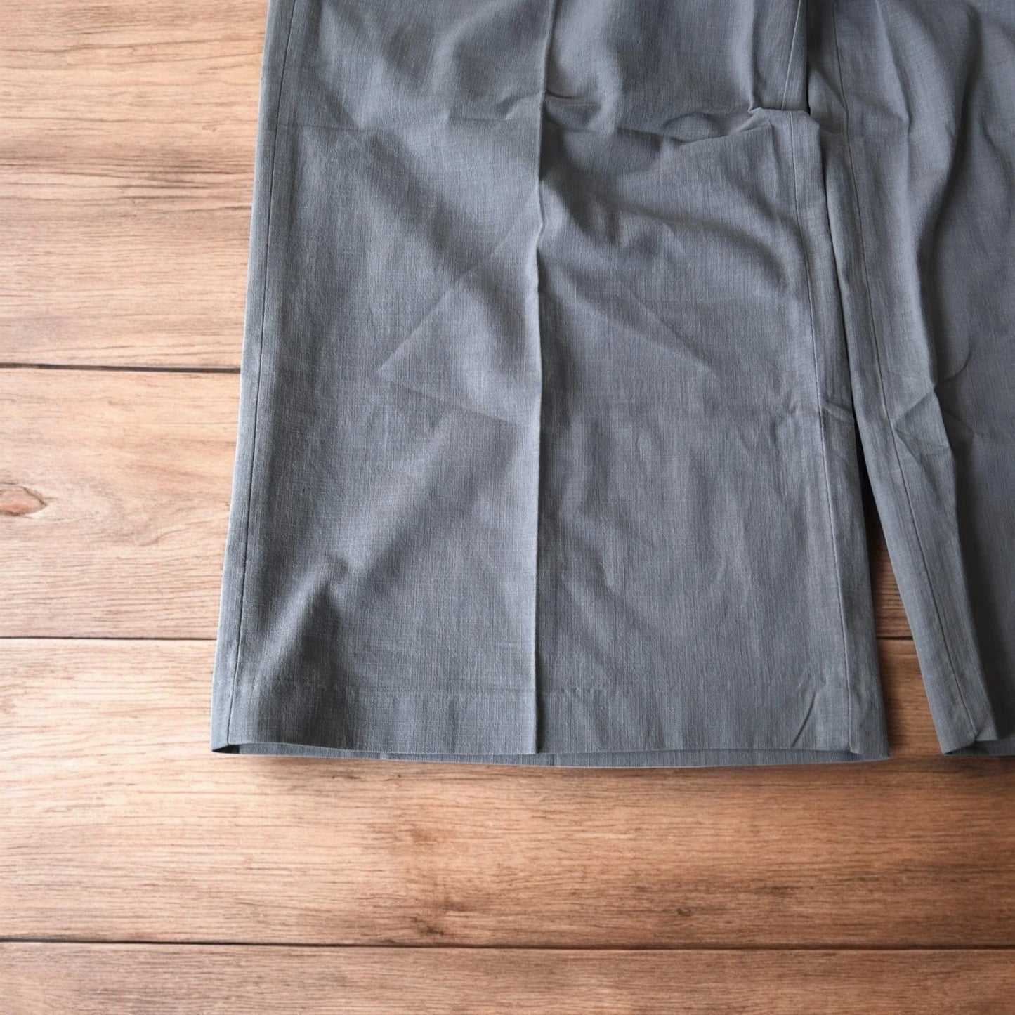 Incredible vintage style baggy wide leg tailored Herringbone trousers in grey.