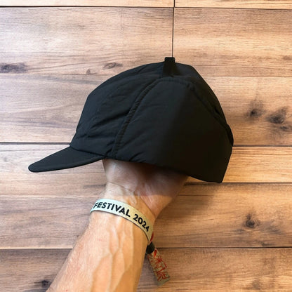 Insane Russian Trapper Korean padded hat cap in black. One size.