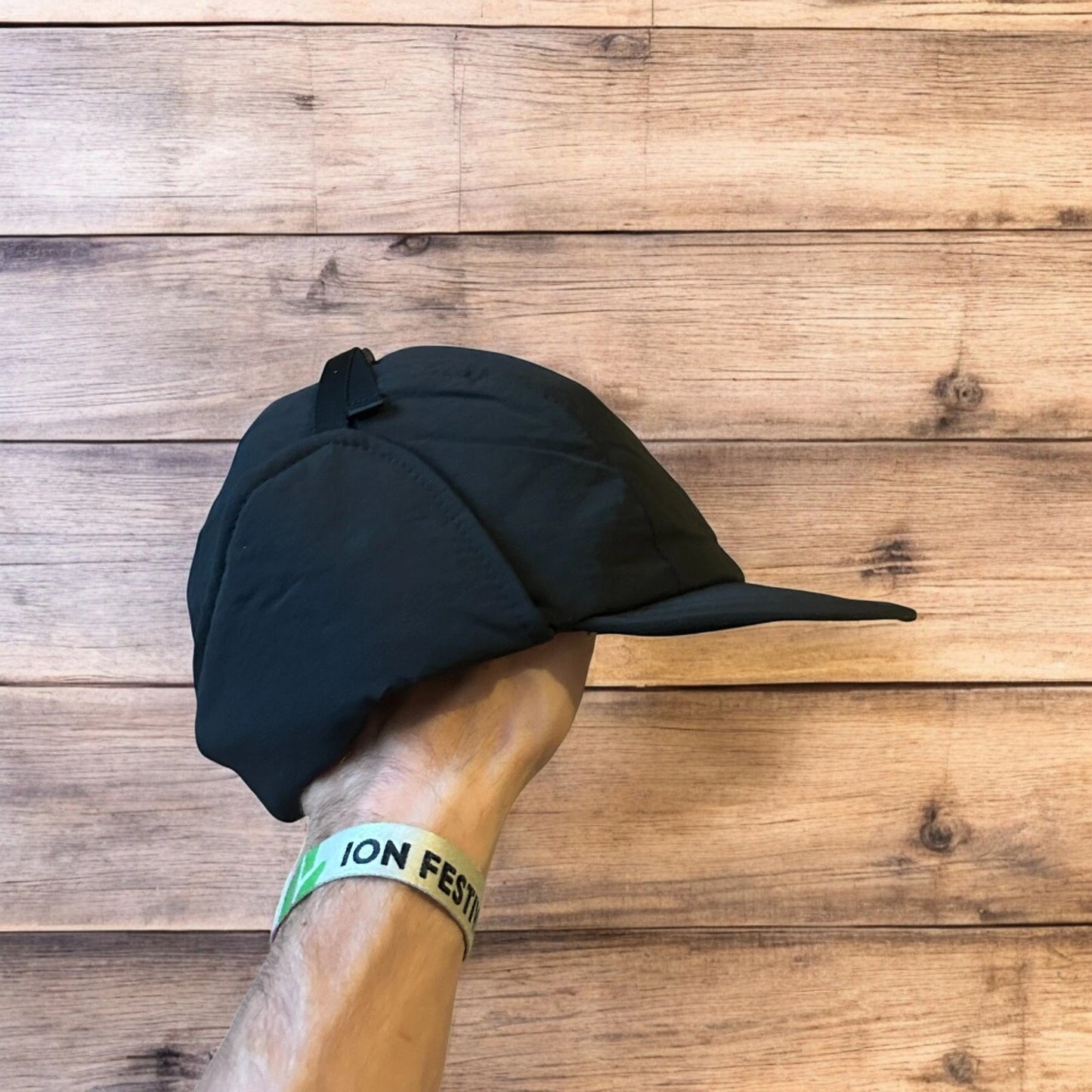 Insane Russian Trapper Korean padded hat cap in black. One size.
