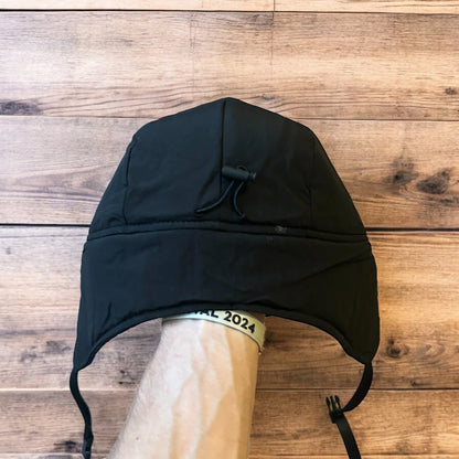 Insane Russian Trapper Korean padded hat cap in black. One size.