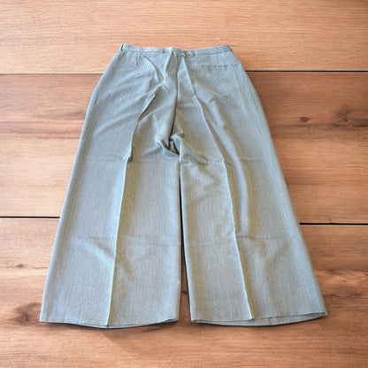 Incredible vintage style baggy wide leg tailored Herringbone trousers in grey.