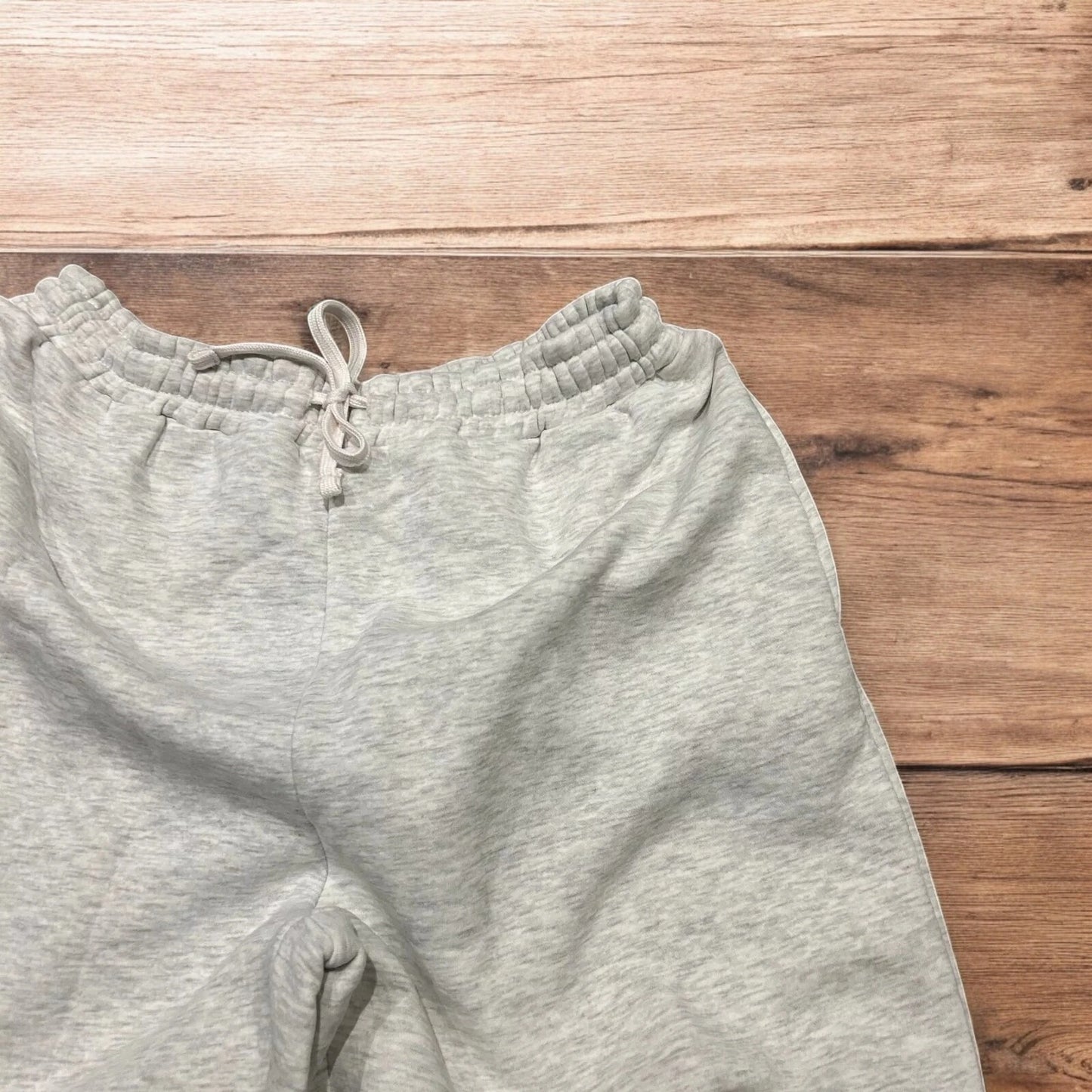 Incredible super baggy wide leg Korean joggers in marl grey.