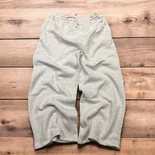 Incredible super baggy wide leg Korean joggers in marl grey.